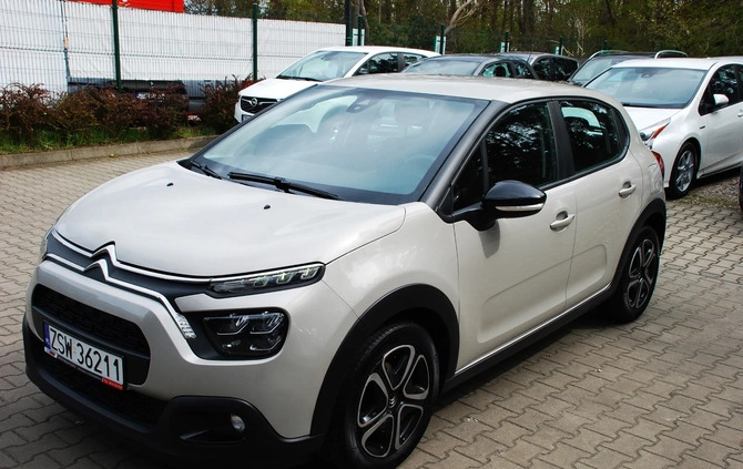 Citroen C3 cena 53900 przebieg: 70000, rok produkcji 2021 z Sulechów małe 436